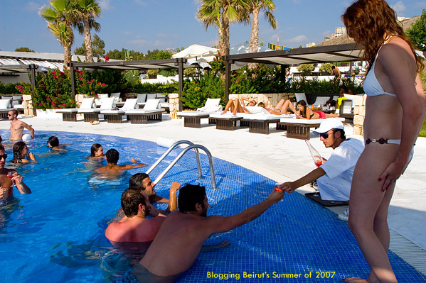 Pretentious Redefined - Sipping Ros� in the Pool - Summer of 2007