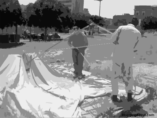 Tent City Beirut Dismantled Beirut Tent City Dismantled